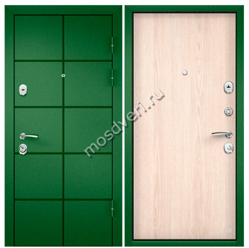 Зеленая входная дверь в квартиру ZVD-11 - купить от производителя Мосдвери Зеленая входная дверь в квартиру ZVD-11
