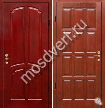 Входная дверь массив дерева снаружи и МДФ изнутри - купить от производителя Мосдвери Входная дверь массив дерева снаружи и МДФ изнутри